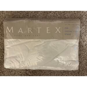 Martex Full Deep Fitted Sheet 250 ct Premium Cotton Rich